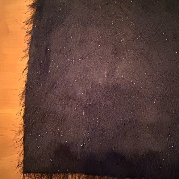 Banana Republic, NWT, Party Skirt with Black and Shimmer Fringe. Black, Size 0 - Picture 3 of 8